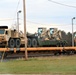 411th Engineer Company equipment deployment by rail movement at Fort McCoy