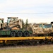 411th Engineer Company equipment deployment by rail movement at Fort McCoy