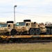 411th Engineer Company equipment deployment by rail movement at Fort McCoy