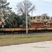 411th Engineer Company equipment deployment by rail movement at Fort McCoy