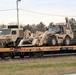 411th Engineer Company equipment deployment by rail movement at Fort McCoy