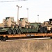 411th Engineer Company equipment deployment by rail movement at Fort McCoy