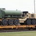 411th Engineer Company equipment deployment by rail movement at Fort McCoy