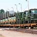 411th Engineer Company equipment deployment by rail movement at Fort McCoy