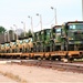 411th Engineer Company equipment deployment by rail movement at Fort McCoy