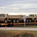 411th Engineer Company equipment deployment by rail movement at Fort McCoy