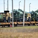 411th Engineer Company equipment deployment by rail movement at Fort McCoy