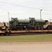 411th Engineer Company equipment deployment by rail movement at Fort McCoy