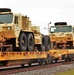 411th Engineer Company equipment deployment by rail movement at Fort McCoy