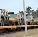 411th Engineer Company equipment deployment by rail movement at Fort McCoy