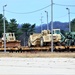 411th Engineer Company equipment deployment by rail movement at Fort McCoy