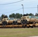 411th Engineer Company equipment deployment by rail movement at Fort McCoy