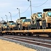 411th Engineer Company equipment deployment by rail movement at Fort McCoy