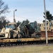 411th Engineer Company equipment deployment by rail movement at Fort McCoy