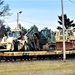 411th Engineer Company equipment deployment by rail movement at Fort McCoy