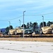 411th Engineer Company equipment deployment by rail movement at Fort McCoy