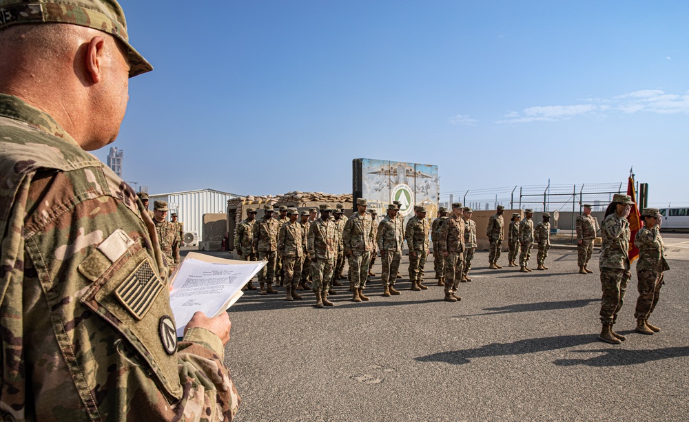 1182nd Deployment and Distribution Support Battalion (DDSB) Conducts Promotion Ceremony