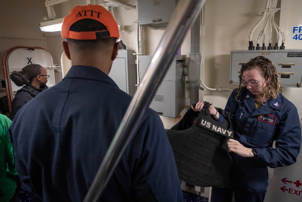 USS Tripoli ATFP Drill