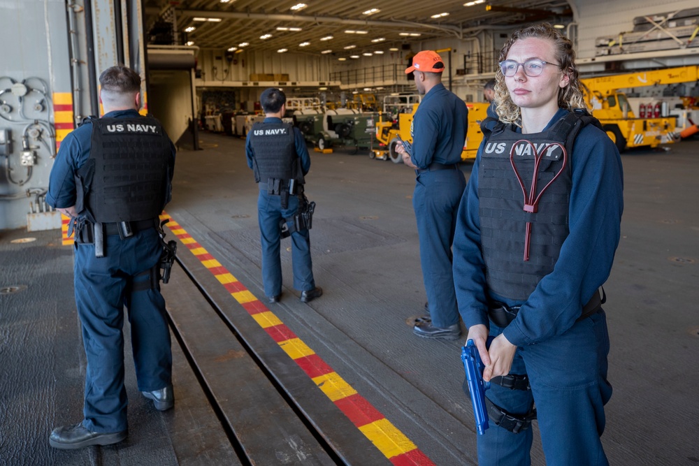 USS Tripoli ATFP Drill