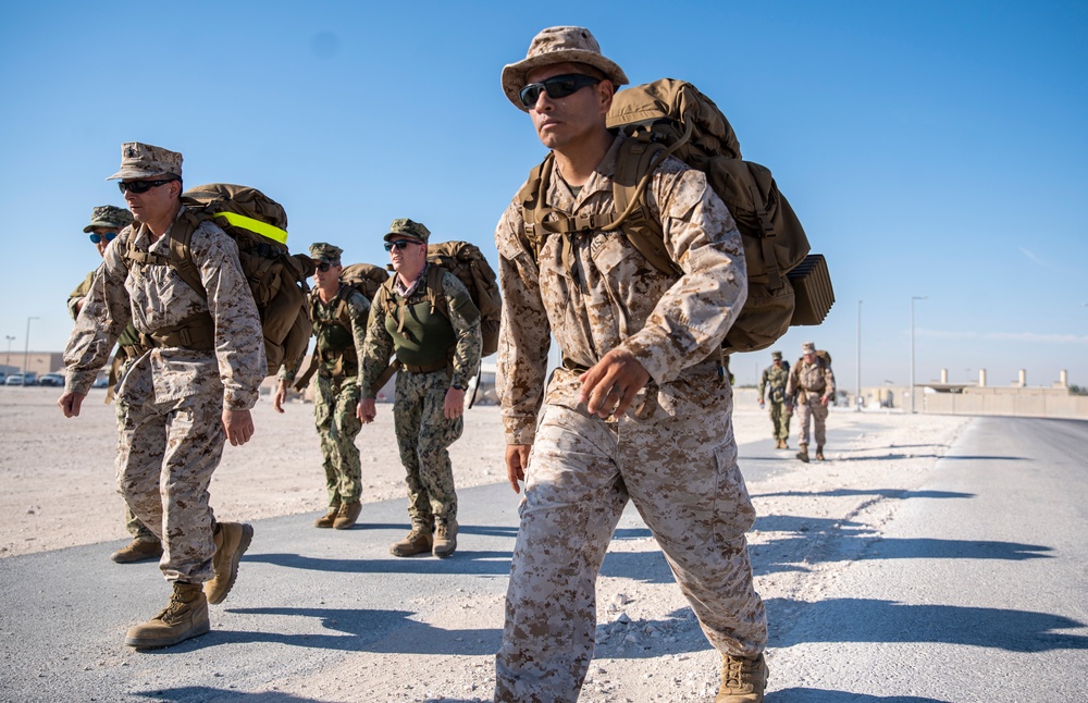 Task Force 51/5th Marine Expeditionary Brigade Conducts FMF Hike