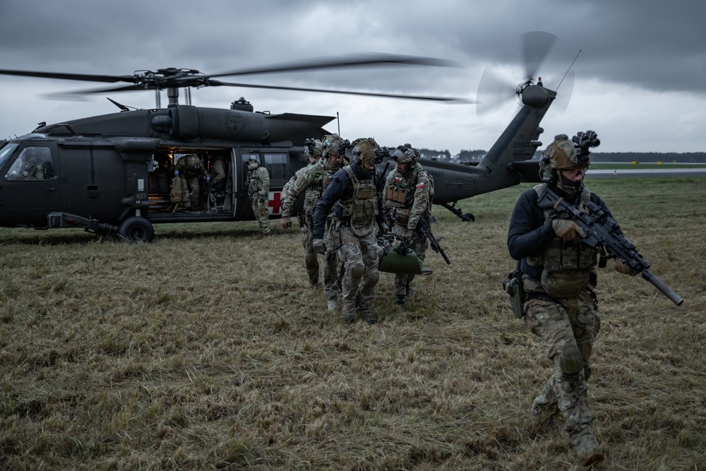 2-501st Desert Knights Conduct Medical Evacuation Training with Polish Army JW AGAT