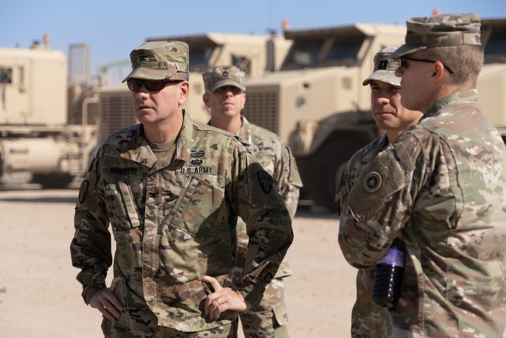 Task Force Hellfighter Commander Visits Units At Camp Buehring