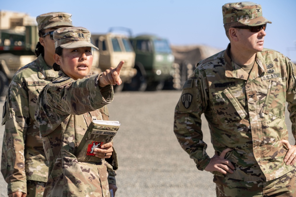 Task Force Hellfighter Commander Visits Units At Camp Buehring