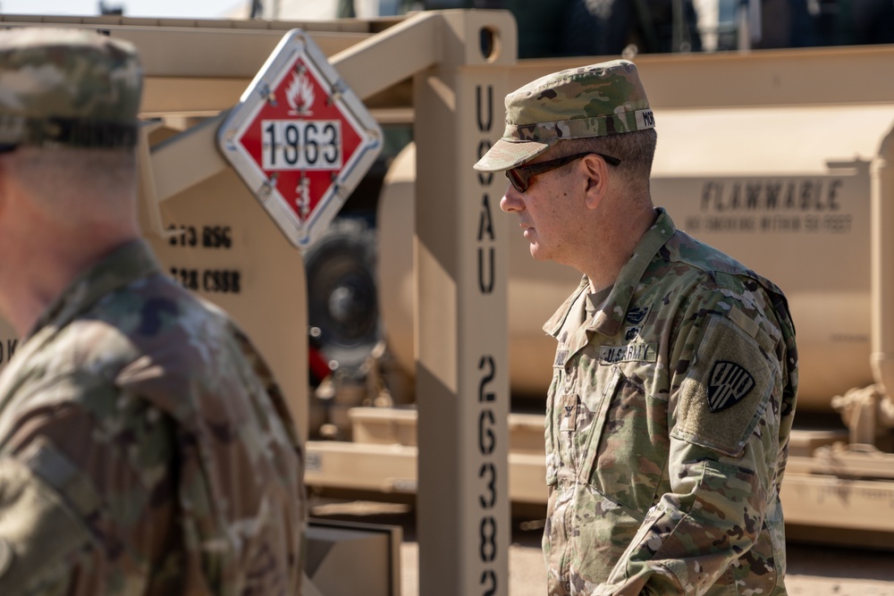 Task Force Hellfighter Commander Visits Units At Camp Buehring