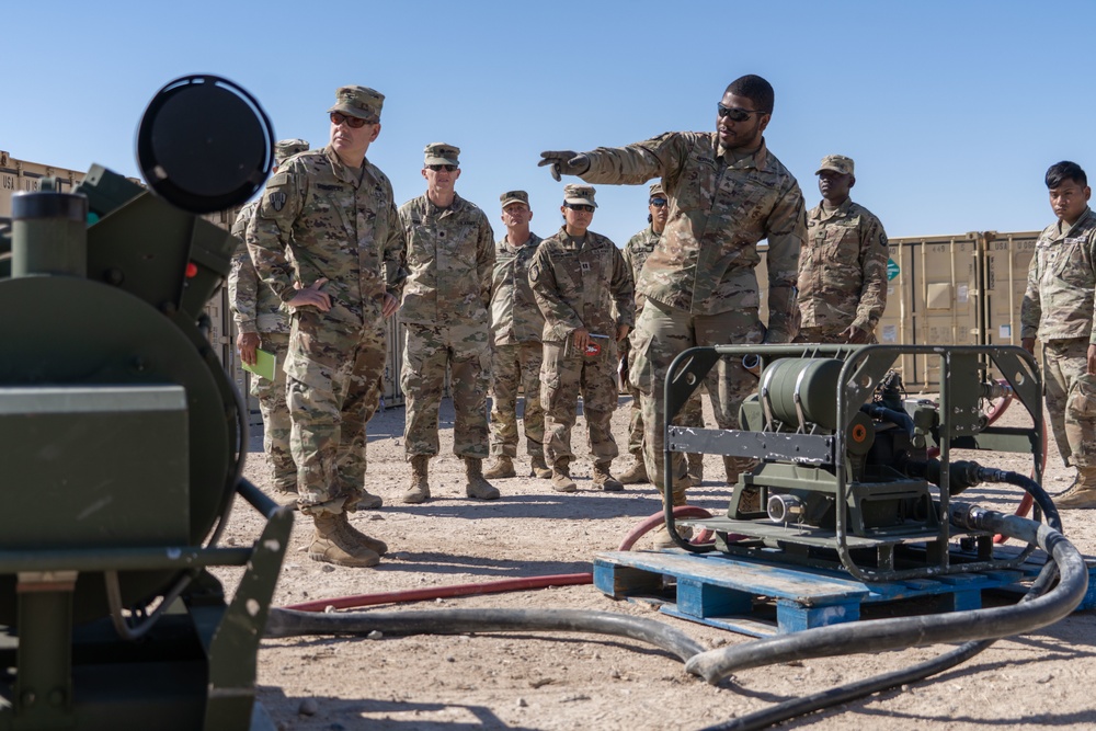 Task Force Hellfighter Commander Visits Units At Camp Buehring