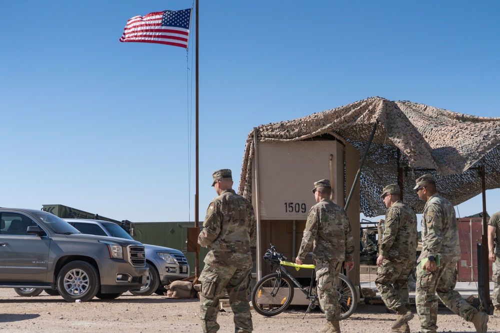 Task Force Hellfighter Commander Visits Units At Camp Buehring