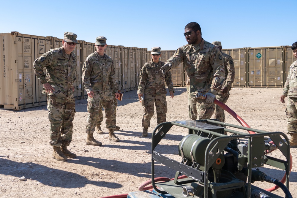 Task Force Hellfighter Commander Visits Units At Camp Buehring