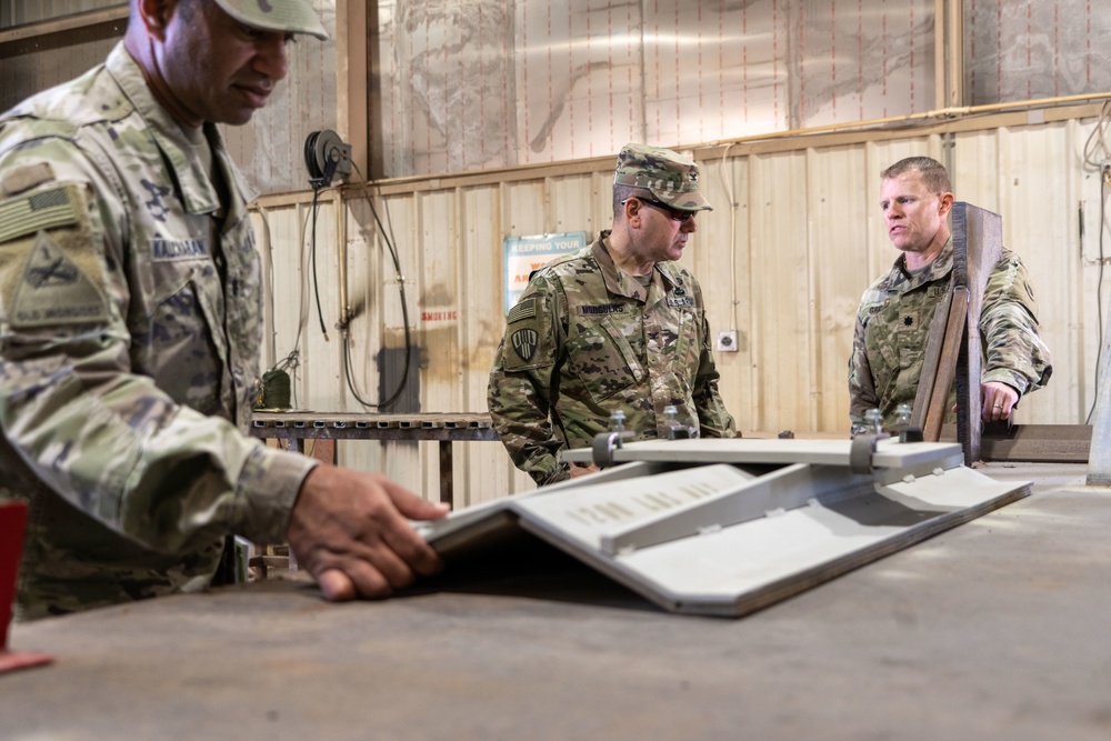 Task Force Hellfighter Commander Visits Units At Camp Buehring