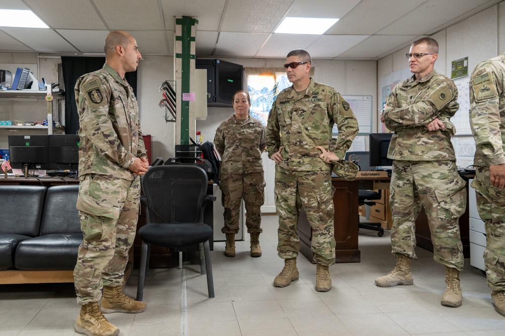 Task Force Hellfighter Commander Visits Units At Camp Buehring