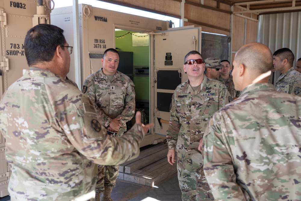 Task Force Hellfighter Commander Visits Units At Camp Buehring