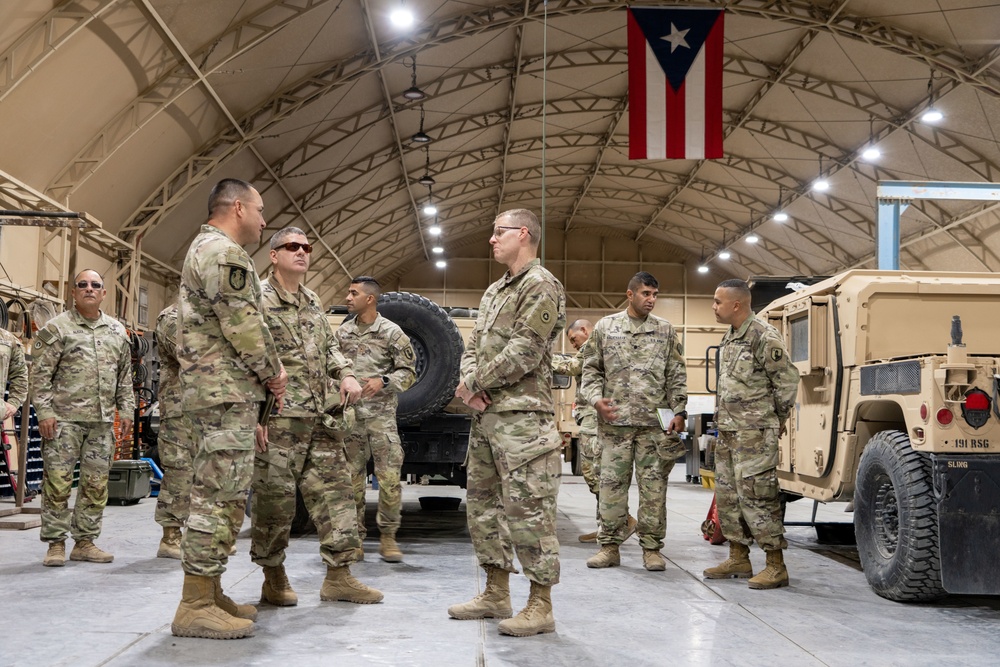 Task Force Hellfighter Commander Visits Units At Camp Buehring