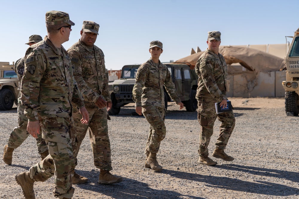 Task Force Hellfighter Commander Visits Units At Camp Buehring