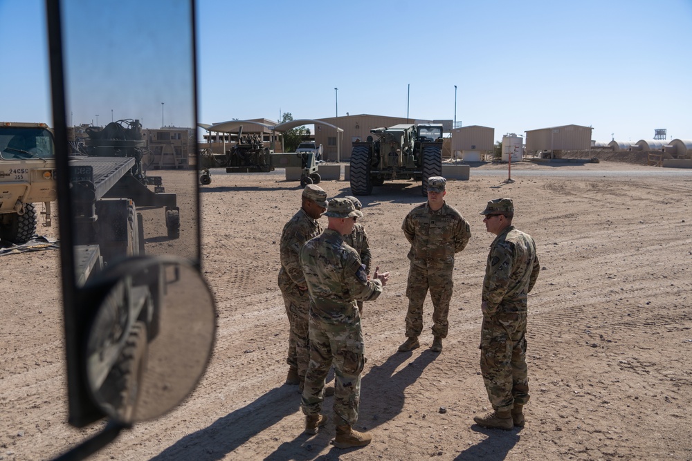 Task Force Hellfighter Commander Visits Units At Camp Buehring