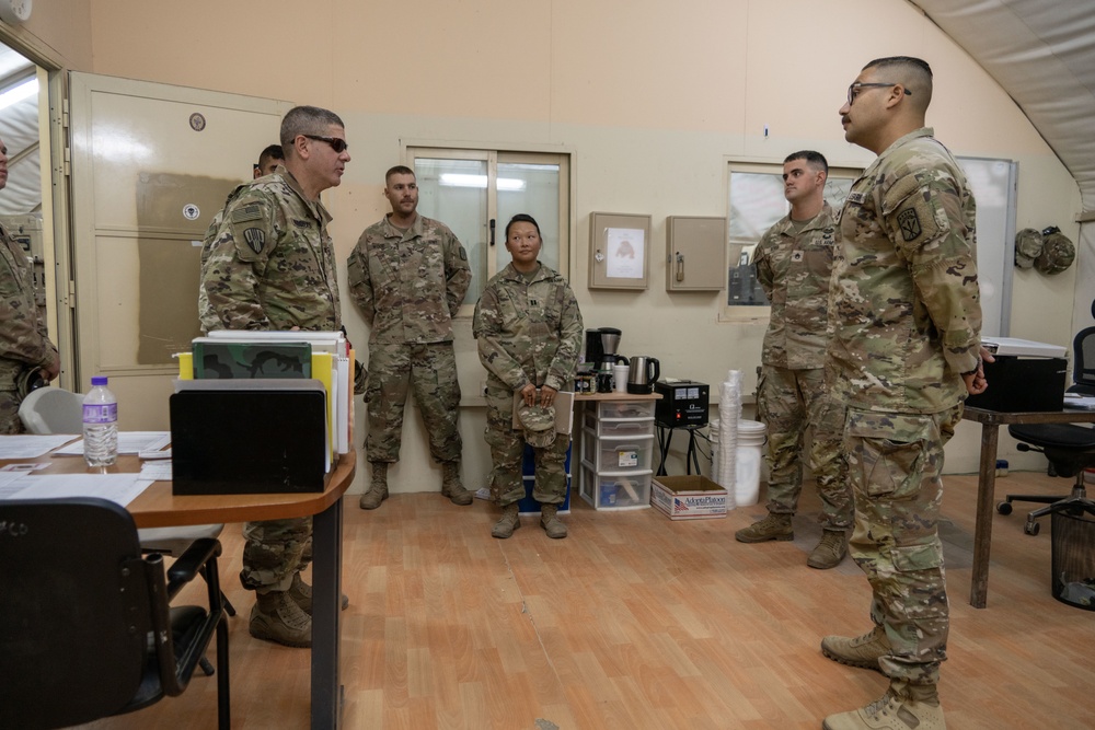 Task Force Hellfighter Commander Visits Units At Camp Buehring