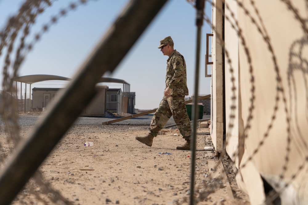 Task Force Hellfighter Commander Visits Units At Camp Buehring