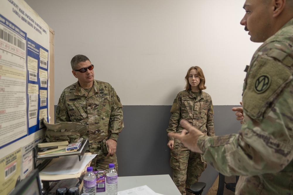 Task Force Hellfighter Commander Visits Units At Camp Buehring