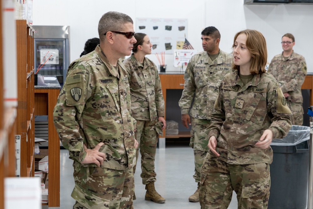 Task Force Hellfighter Commander Visits Units At Camp Buehring