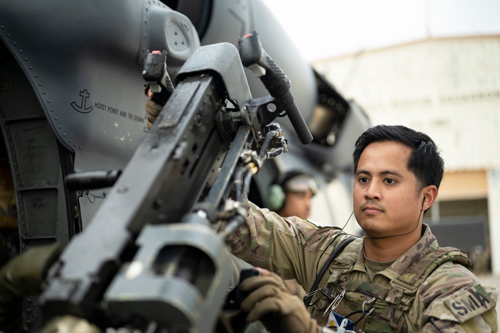 Pave Hawk preps for personnel recovery training