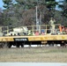 411th Engineer Company equipment deployment by rail movement at Fort McCoy