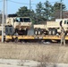 411th Engineer Company equipment deployment by rail movement at Fort McCoy