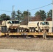 411th Engineer Company equipment deployment by rail movement at Fort McCoy