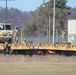 411th Engineer Company equipment deployment by rail movement at Fort McCoy