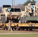 411th Engineer Company equipment deployment by rail movement at Fort McCoy