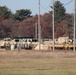 411th Engineer Company equipment deployment by rail movement at Fort McCoy