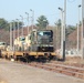 411th Engineer Company equipment deployment by rail movement at Fort McCoy