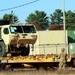 411th Engineer Company equipment deployment by rail movement at Fort McCoy